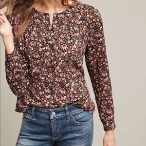 Anthropologie | Maeve Floral Button Blouse | S